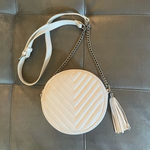 White cross body bag